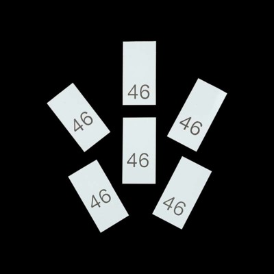 Р046ПБ 46 - размерник - белый (уп.200 шт) (1)